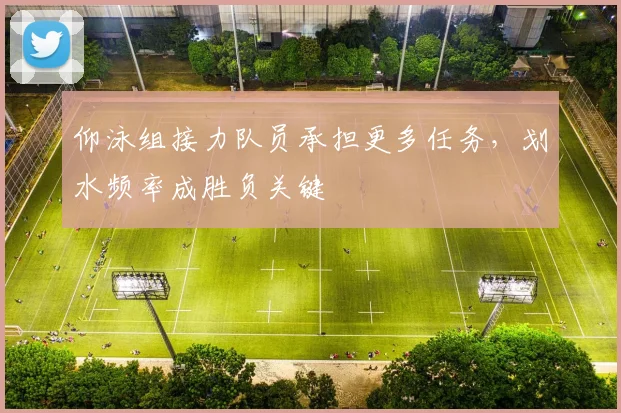 仰泳组接力队员承担更多任务，划水频率成胜负关键