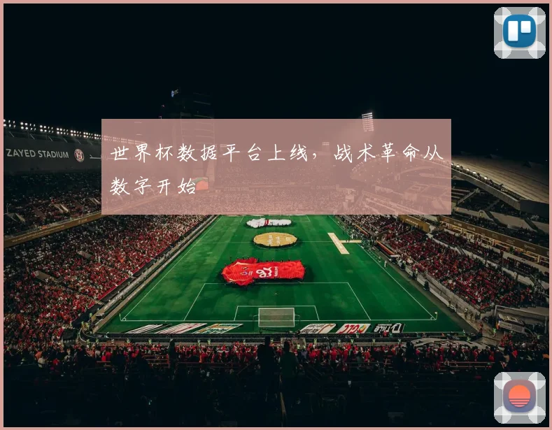 世界杯数据平台上线，战术革命从数字开始